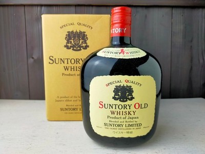 Vintage Suntory Old Whisky Empty Bottle 1960's Special Quality 760ml w/Box Japan