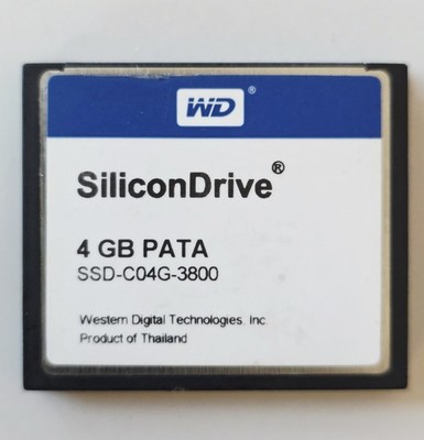 Western Digital WD SiliconDrive 4GB PATA  SSD industrielle CF Karte Ultra Schnel