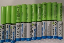 Lot of 38 Ni-MH 1.2V AA  AAA Rechargeable Batteries Open Box