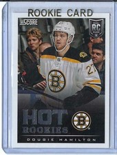 Dougie Hamilton, 2013-14 Score Hot Rookies Hockey Rookie Card #646 (A). rookie card picture