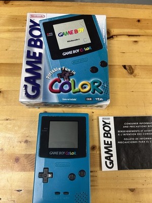 GAME BOY COLOR CBG-001 中古稼働品 Nintendo Game Boy Color - Teal - CBG-001 - With Box & Manual