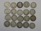 (20) US Barber Silver Quarters 25c Nice Lot Ave Circ..