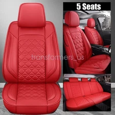 5 Seat Full Set Car Seat Covers Leather For Infiniti FX45 M35 G35 G37 EX35