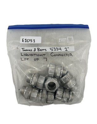 Thomas & Betts 5334 1'' Straight Insulated Liquidtight Steel Conduit Connector -