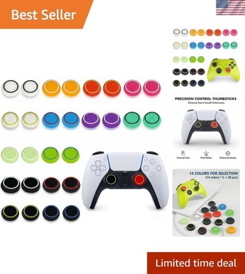 14 Color  Silicone Thumb Grips & Joystick Caps - PS4/PS5/Xbox Compatible