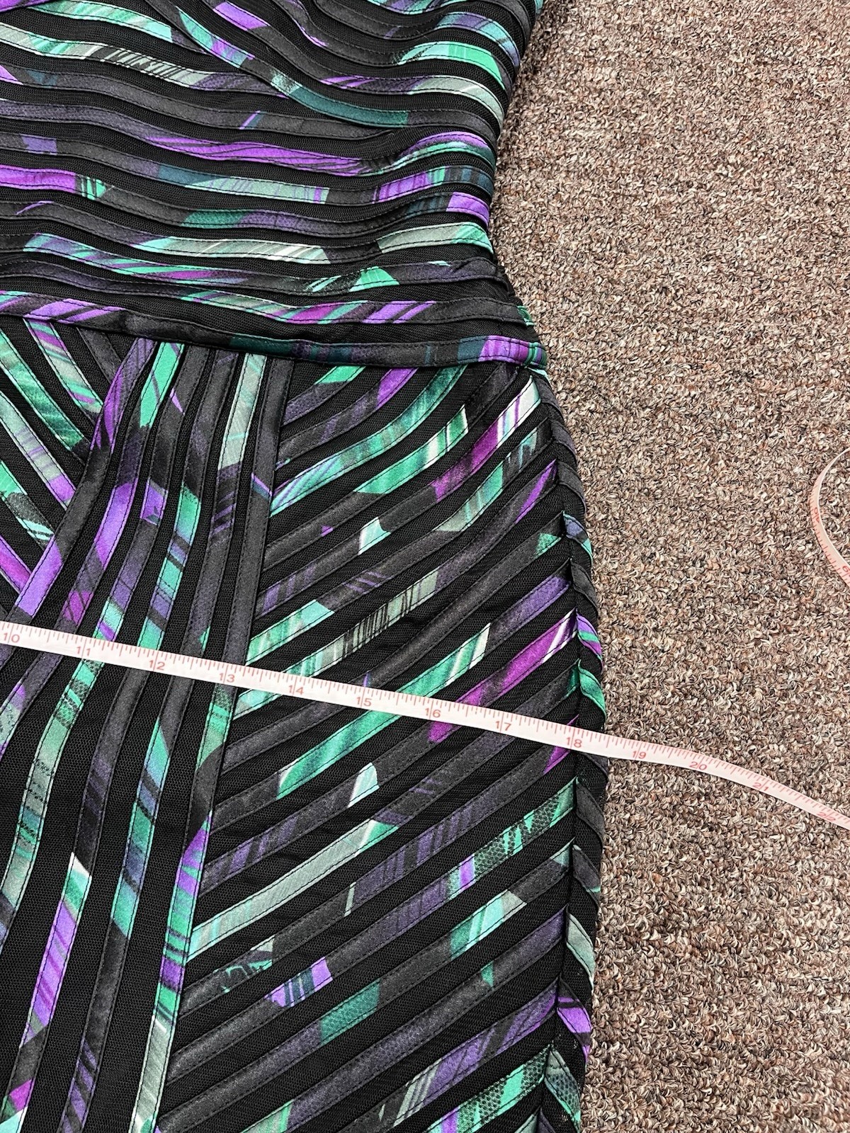 Cache Multicolor Spaghetti Strap Knee Length Cock… - image 8