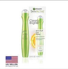 Garnier Clearly Brighter Anti-Puff Eye Roller, Dark Circles Under Eye Treatment