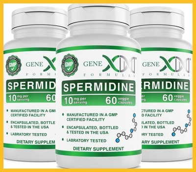 Genex Formulas 10mg Spermidine Supplement for Healthy Aging & Cell Renewal -