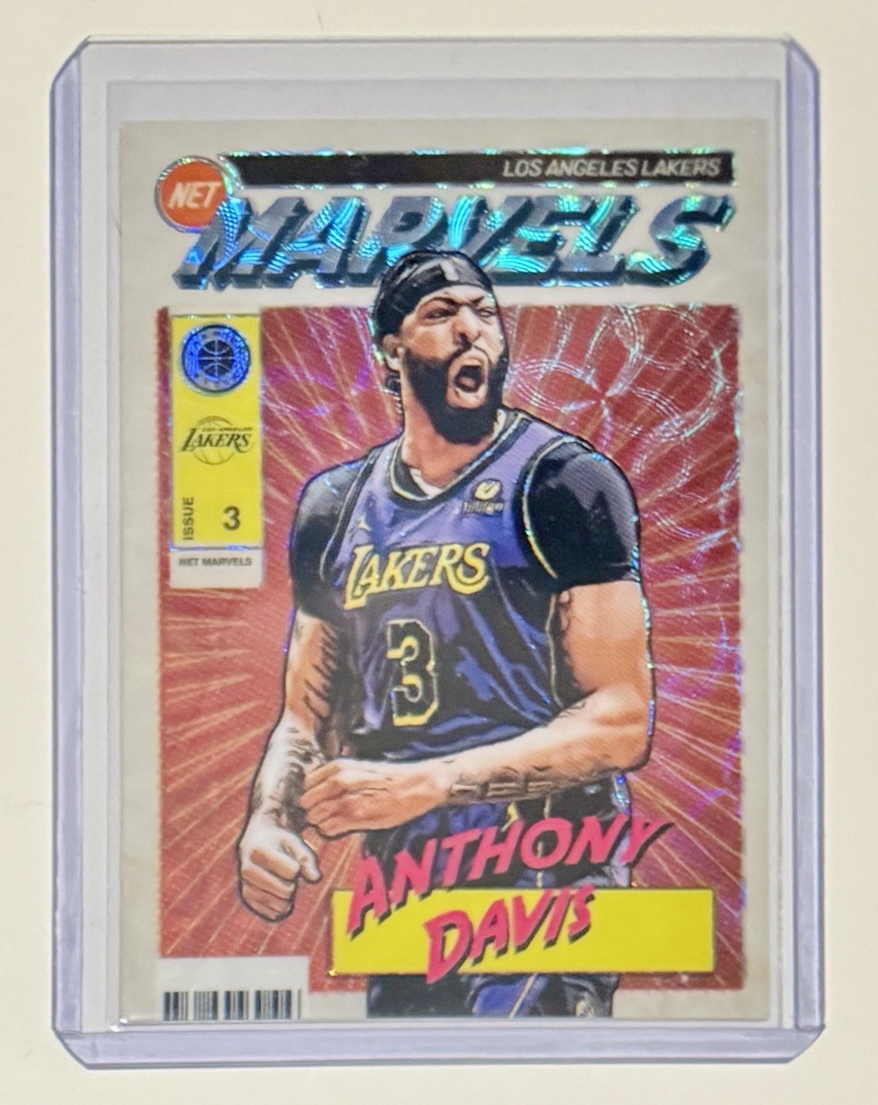 2023-24 NBA Hoops Premium Stock- Anthony Davis Net Marvels Scope SP Case Hit