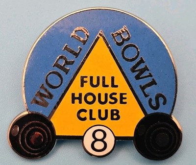 Pin Anstecker Emaille | Weltschalen | Full House Club | Vintage | Sammlerstück