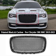 For Chrysler 300 300c 2015-2023 Blackcarbon Srt Style Front Bumper Upper Grille