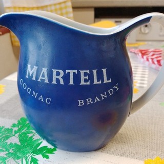 Vintage Burleigh ware Martell Cognac Brandy Ceramic Pub Water Jug