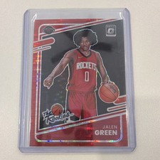 Panini 2021-22 Donruss Optic The Rookies Prizm Red Pulsar Jalen Green #2 