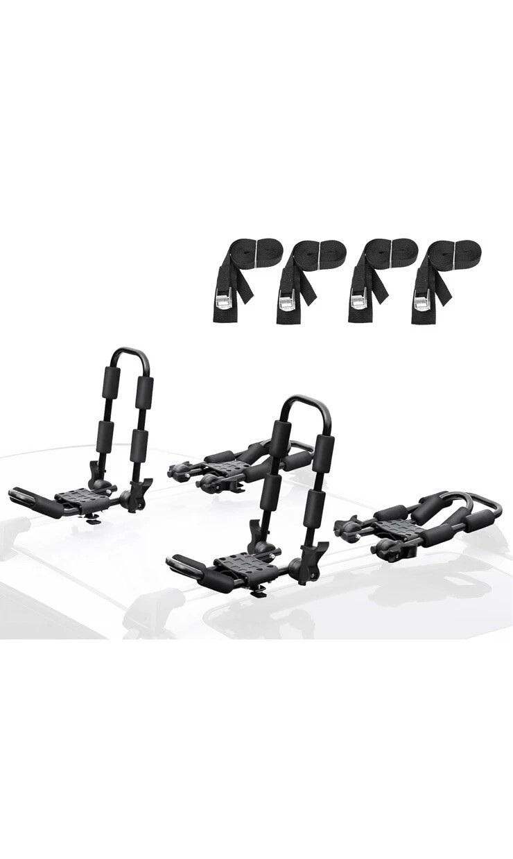 Rack 4 Pcs/set J Bar For Canoe Surf Board Sup On Roof