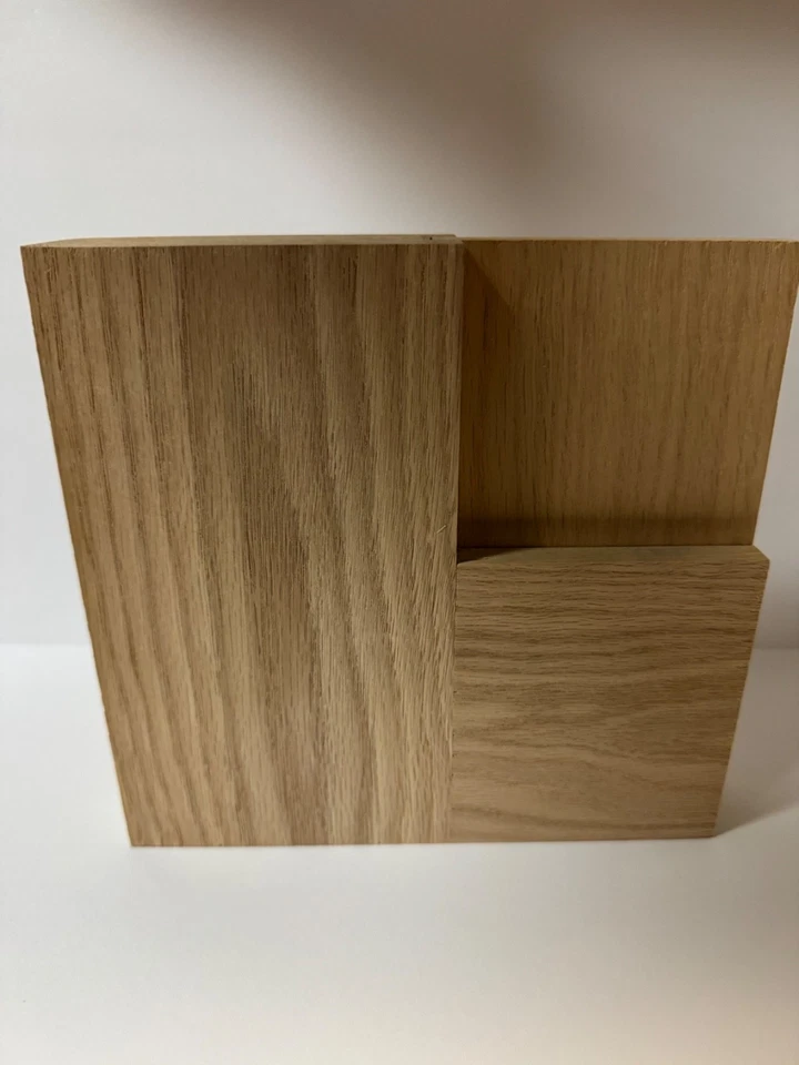 Roble Rojo 4 Paneles Plano Mission Agitador Grado Mancha Núcleo Sólido Interior Puertas de Madera Foto 2 de 4