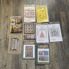 Vtg Quilt Apron Pattern Uncut Lot Of 9 Butter...