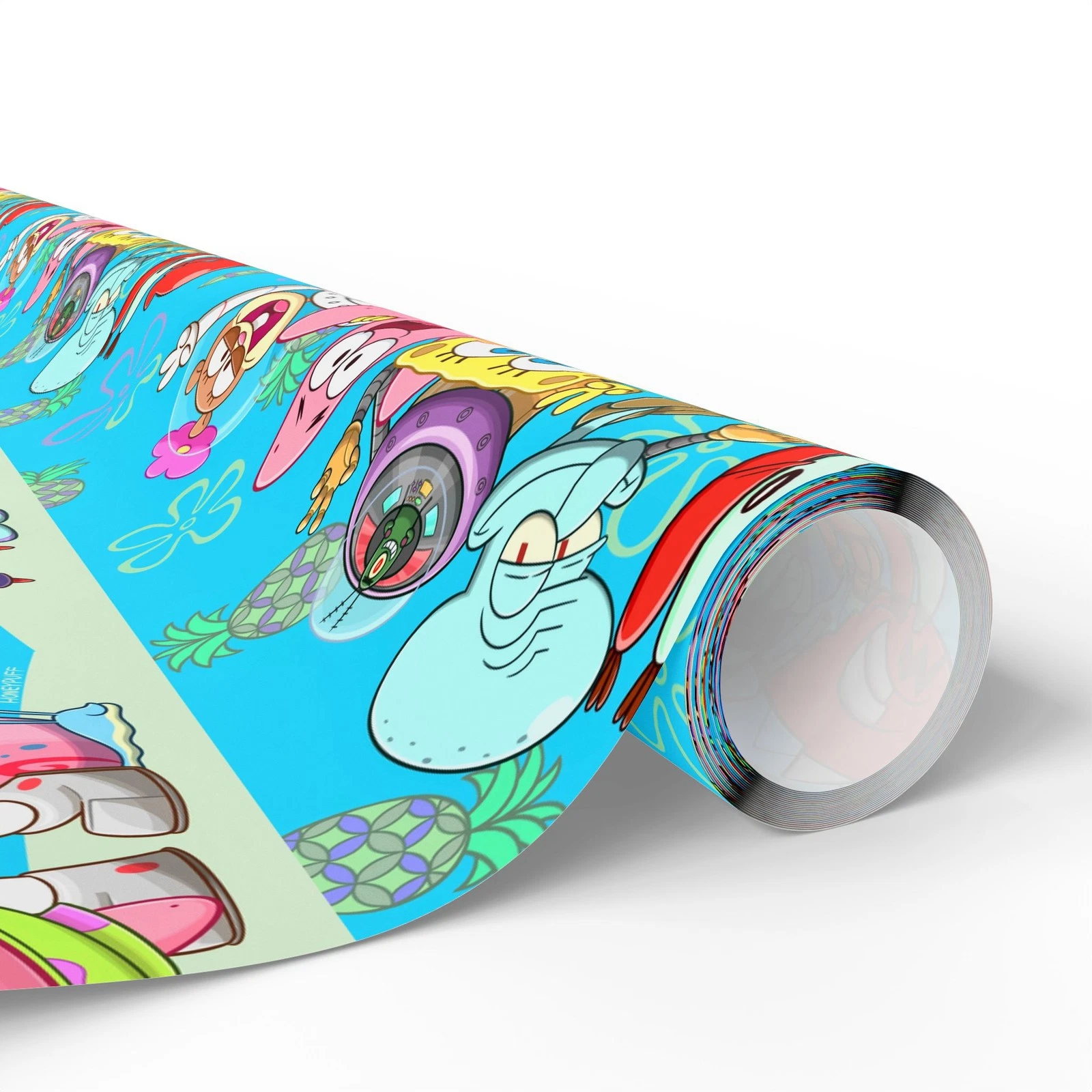 SpongeBob SquarePants Main Characters Birthday Christmas Gift Wrapping Paper