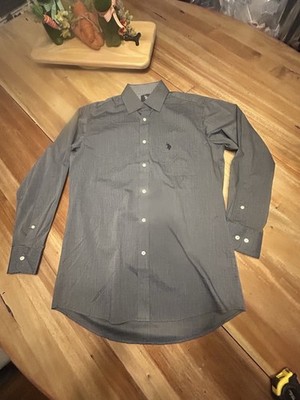 us polo assn long sleeve button down Charcoal Gray Size Medium