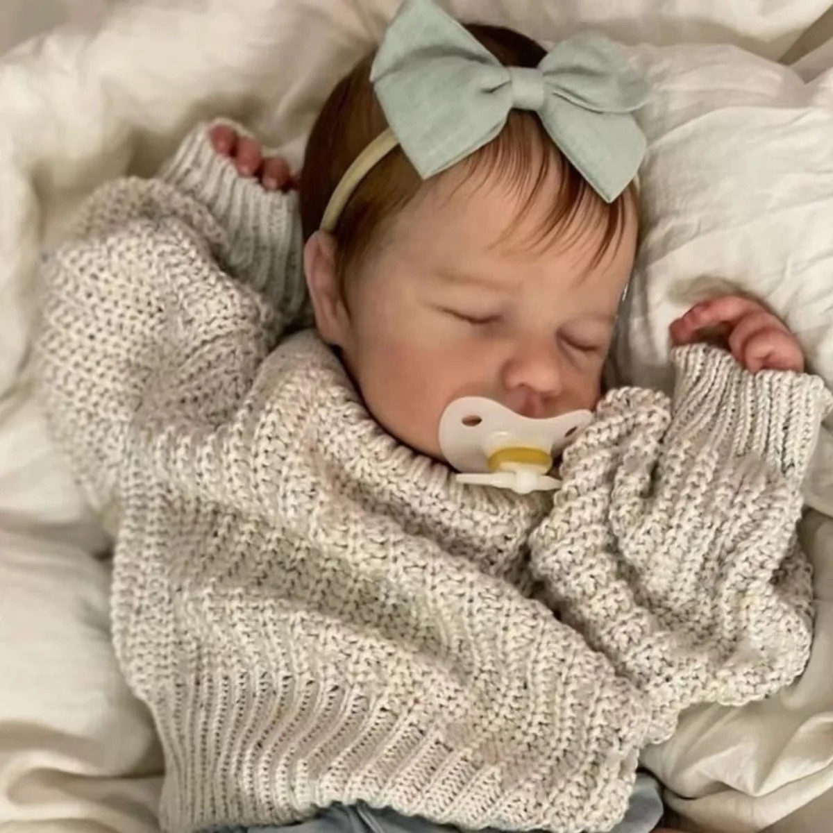 Silicone Full Body Girl Loulou Newborn Realistic Baby Doll