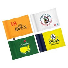 Major Tournament Mini Golf Flags, 6x8 in, 4 Pack for Competitive Play