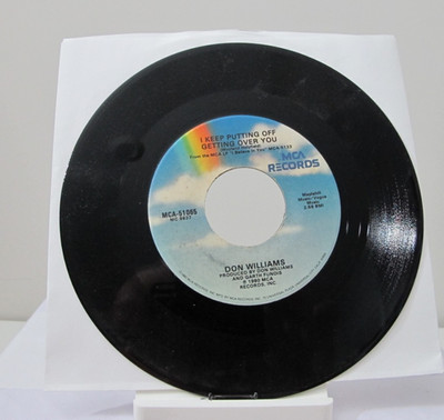 45 RECORD - DON WILLIAMS - I KEEP PUTTING OFF GETTING OVER YOU