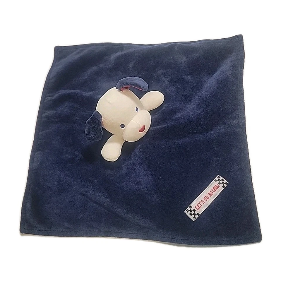 Baby Starters Cachorro Perro Lovey Manta de Seguridad Espalda Satinada Let’s Go Racing Sonajero Foto 2 de 4