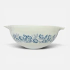 Vintage Pyrex 443 Colonial Mist Cinderella Mixing Bowl 2.5 Qt Blue USA