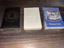 3 Decks Sealed Playing Cards Redi-Slip, Texas Inaugural 1995,Wicked Winter Brew