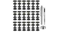 72-Piece 15 mm Snap Fastener Kit for Leather & Fabric Craft Projects
