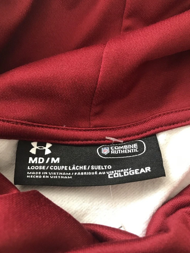 Washington Redskins Under Armour Combine Authentic Hoodie Women's M XL  - Image 4 of 4