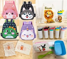 Zainetto personalizzabile con nome borraccia sacca set Scuola asilo portamerenda