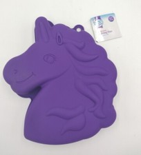Baked With Love Unicorn Nonstick Silicone Cake Baking Pan Microwave  Oven Safe