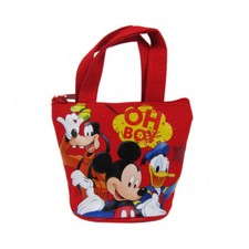 Disney Mickey Mouse Red Mini Hand Bag Coin Bag Purse For Kids School Supplies