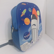  STAINED NASA 3D Space Shuttle Backpack Blue Kids