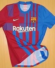NIKE BARCELONA JERSEY 2021 2022 MATCH ADV SHORT SLEEVE PRINTED WASHED LABEL BOX