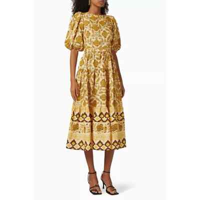 RHODE Maryam Midi Dress Linen | eBay