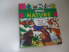 Cache Cache Nature - qui vit sous la terre ?- Livre à fenêtre