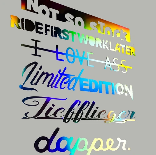 Oilslick car sticker tuning sticker truck WOMO camper car DIY 30 cm car sticker