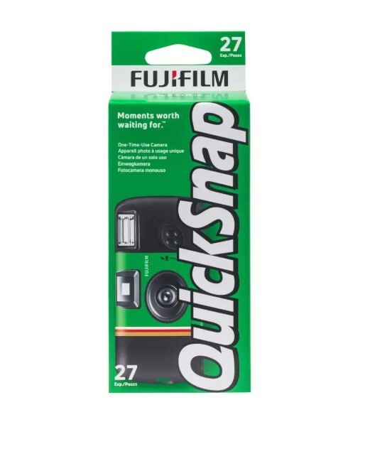 Fujifilm Quicksnap 400 Single Use Disposable Flash Camera, 27