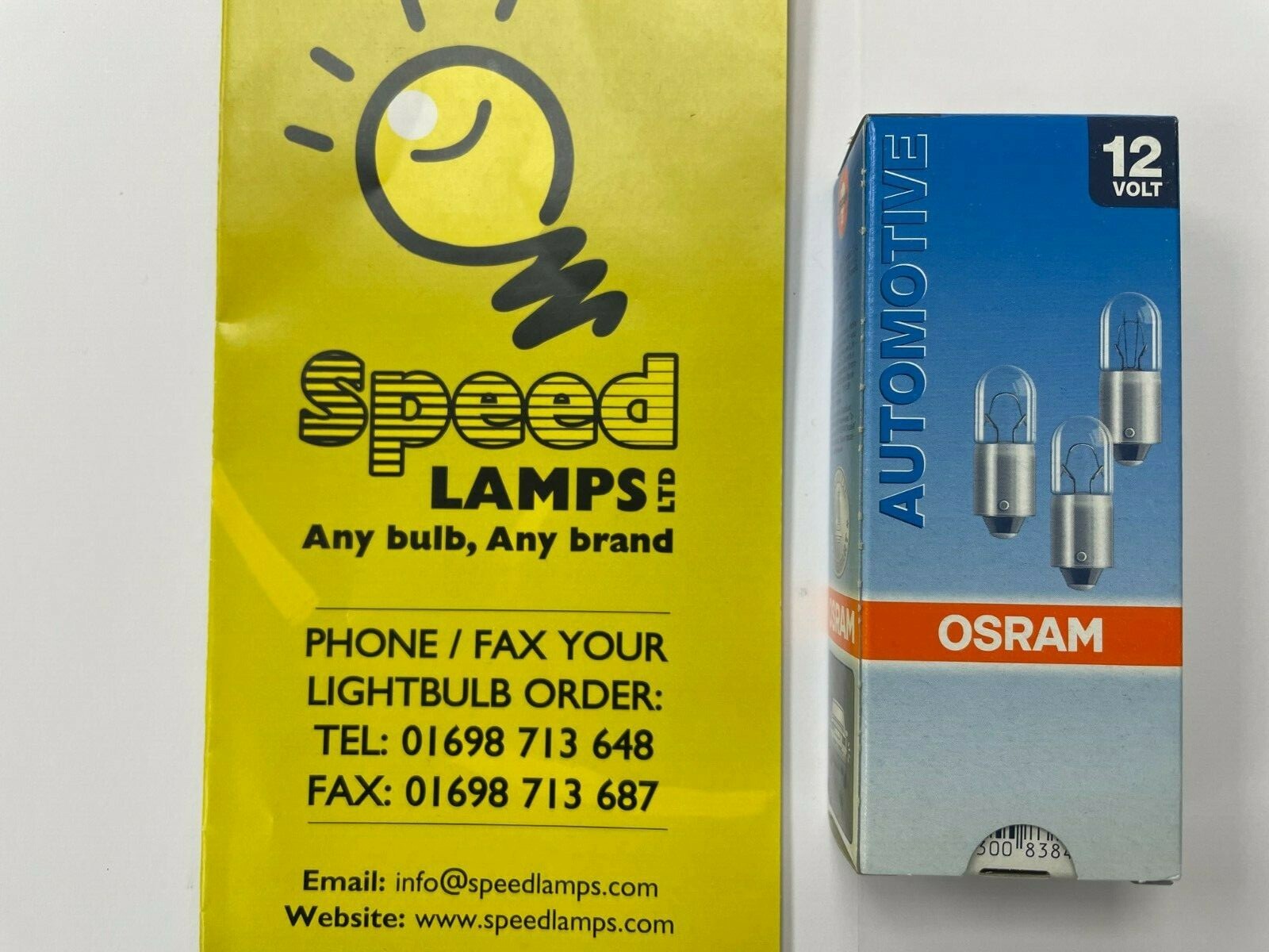 10x Genuine Osram Original 12v T4W (BA9S / 233) 4w Clear Bulbs [3893]