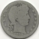 1909  Silver Barber Quarter