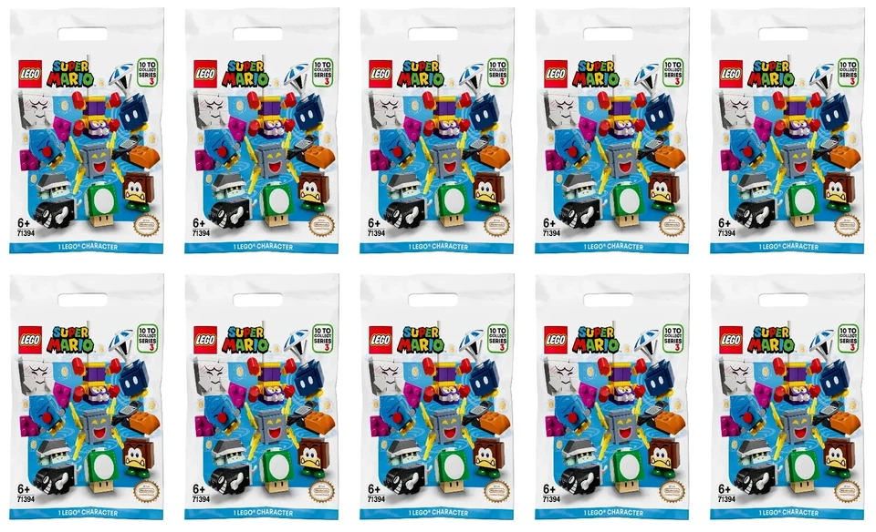 Conjunto completo de (10) Lego Super Mario Series 3 personagens 71394 novo lacrado 2021 - Imagem 2 de 4