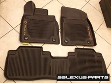 Lexus RX350 RX450H (2016-2022) OEM ALL WEATHER FLOOR "LINER" MATS 3pc (Brown)