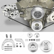 For Big Block Chevy Alternator Bracket & Pulley Short Water Pump BBC 396 427 454