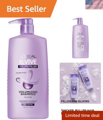 Elvive Volume Filler Thickening Shampoo, 28 fl. oz.