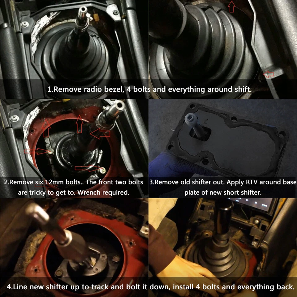 Quick Short Throw Shifter Kit For Nissan 240SX KA24 89-98 Nissan SR20DET S13 S14 - Изображение 2 из 4