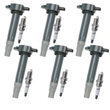 6x Ignition Coil + 6x iridium Spark Plug for 2006-2010 Chrysler Dodge 3.5L 4.0L