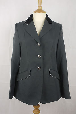 Equitheme Damen Wettkampfjacke grau/silber - Größe 36