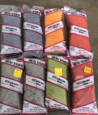 Lot of 8 VTG WonderArt Latch Hook Rug Precut Acrylic Yarn Needlepoint Orion Dupo