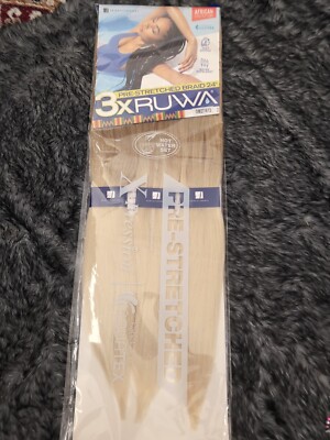 3X Ruwa Braid 24'' Sensationnel Xpression Pre-Stretched Braid Hair Color SM27/613